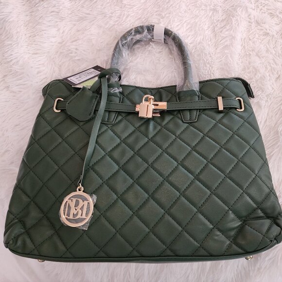 Forest green Badgley Mischka purse - Picture 1 of 3